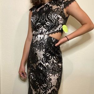 Black Formal Junior size 5 dress NEW with tags